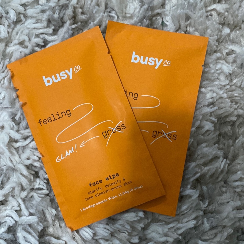 busy co face wipes